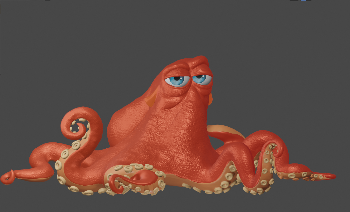 🐙 Hank - Finding Dory・ STL File for ・Cults